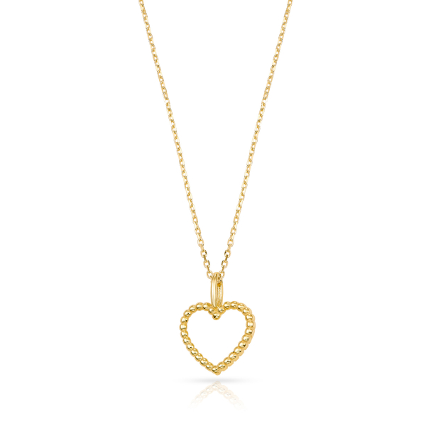 Collier Herz Gold 333 - Herz 9,5x8,5mm - Ankerkette 42cm - Bild 2