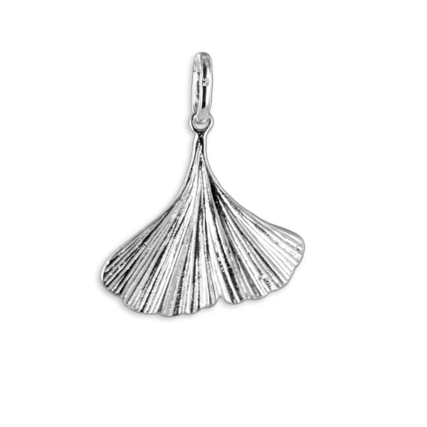 Anhänger Ginkgo-Blatt Silber 925 - 20x20mm