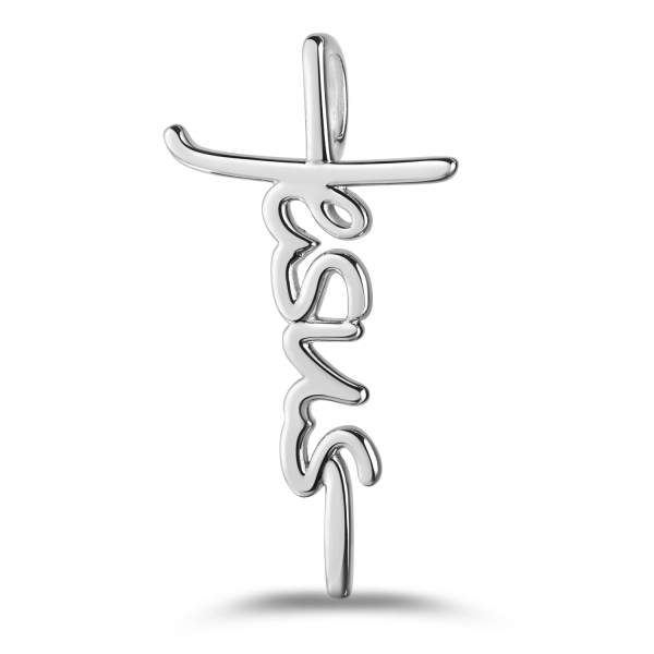 Anhänger Kreuz Silber 925 - Jesus - 30mm