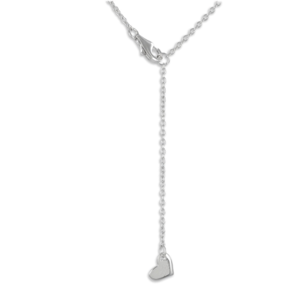 Collier Infinity Silber 925 rhodiniert - 23 Zirkonia - 45cm - Bild 3