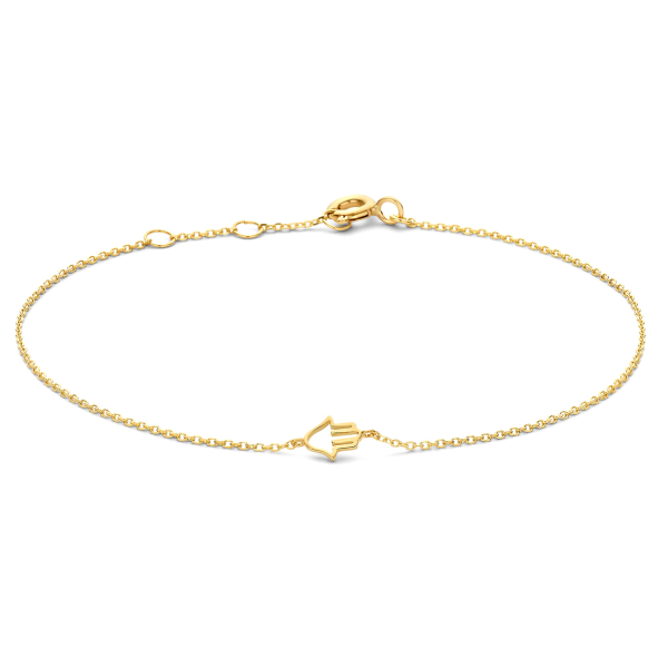 Armband Anhänger Hand Gold 585 - Ankerkette