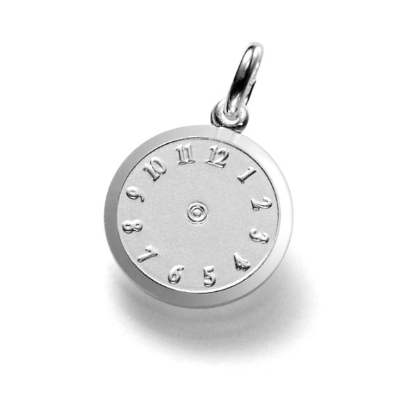 Anhänger Taufuhr Silber 925 - Teilmatt - Ø 12,5mm