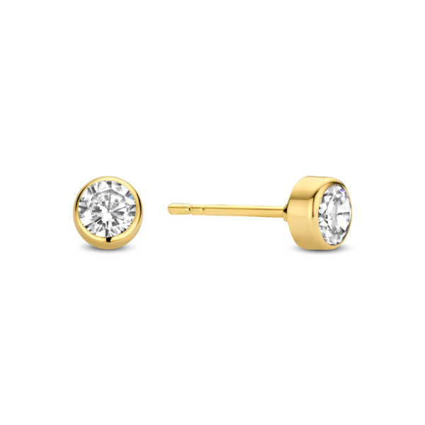 Ohrstecker Zirkonia Gold 585 - 4mm