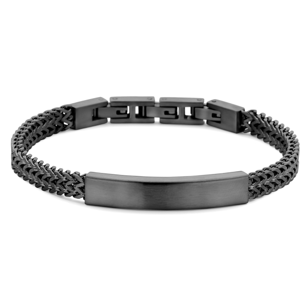 Frank 1967 Armband Edelstahl IPB - 6,0mm breit - mit Schild