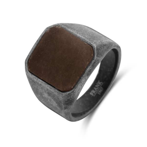 Frank 1967 Ring Tigerauge Edelstahl - 18mm breit