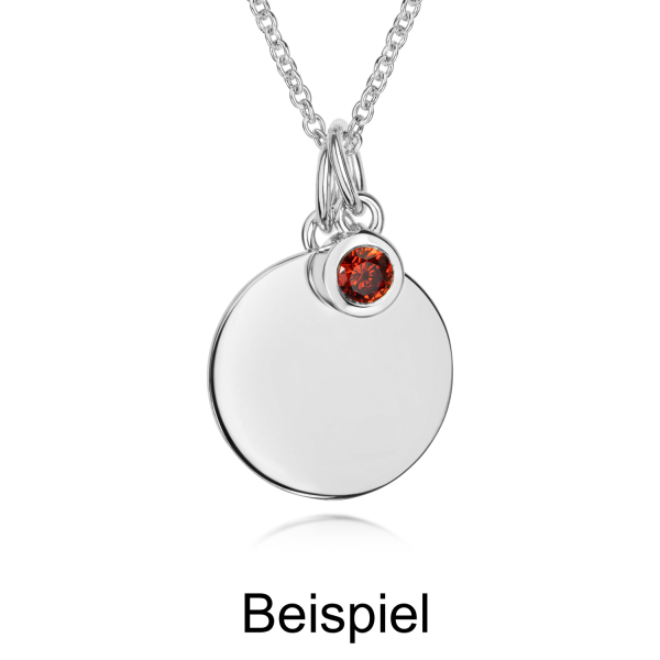Anhänger Monatssteine Silber 925 rhodiniert - Zirkonia 3mm - Bild 2