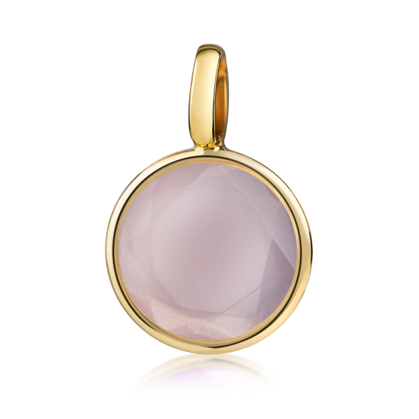 Anhänger Kristall Rosa Gold 333 - Ø 8mm