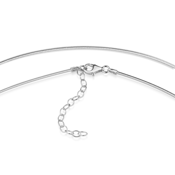 Omegakette 1,2mm breit 40+5cm Silber 925