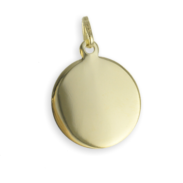 Gravurplatte rund Gold 333 - 14mm