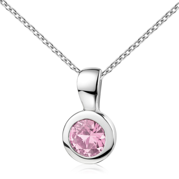 Anhänger Zirkonia Silber 925 rhodiniert - Ø 7mm - Bild 2