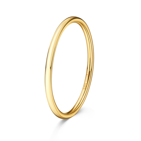 Lovebird Damen Vorsteckring Gelbgold 585 - 1,3mm breit