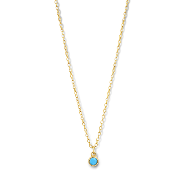 Collier mit Türkis Silber 925 vergoldet - 40+5cm - Bild 2