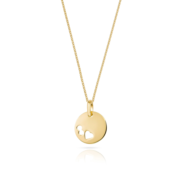 Anhänger Gravurplatte Herz Endless Gold 333 - Ø 12mm - Herz Endless - Bild 3