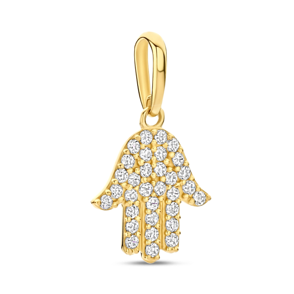 Anhänger Hand Gold 585 - 32 Zirkonia - Bild 2