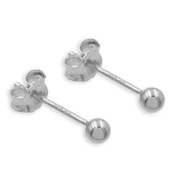Ohrstecker Kugel Silber 925 - 3mm