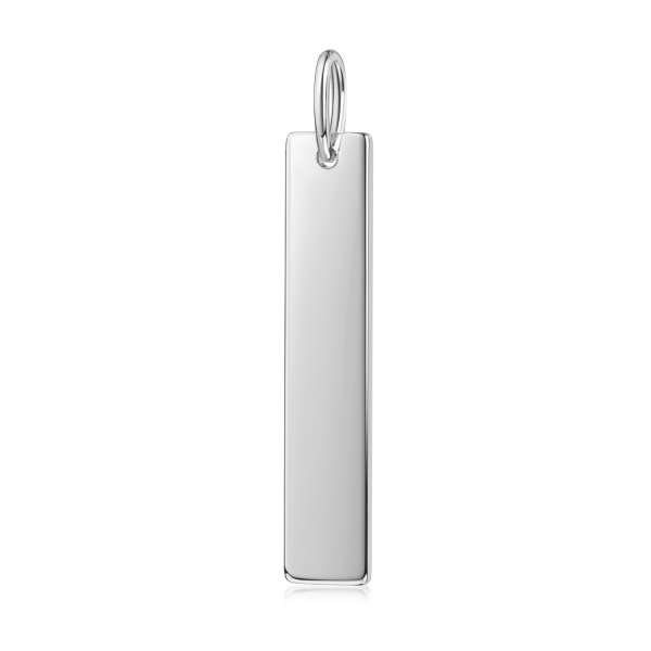 Gravuranhänger Rechteck Silber 925 - 30x6mm