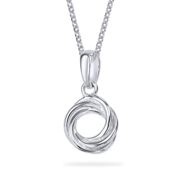 Anhänger Kranz Silber 925 rhodiniert - Hochglanz - 9mm
