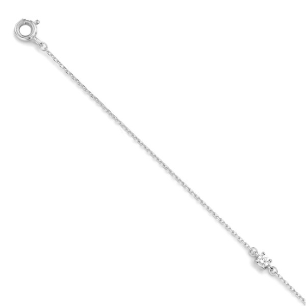 Armband Zirkonia Silber 925 rhodiniert - 3mm