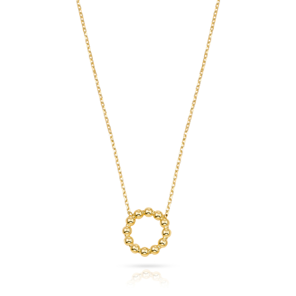 Collier Kugelring Gold 333 - Hochglanz - Ø 10,0mm - Bild 2