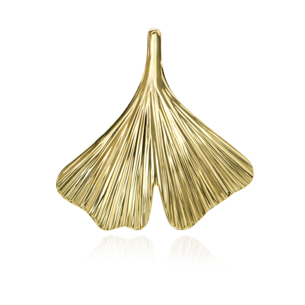 Anhänger Ginkgoblatt Gold 333 - 20,00x20,00mm