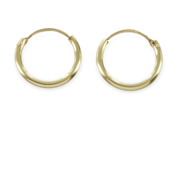 Creolen Gold 585 - 13mm - 1,2mm stark