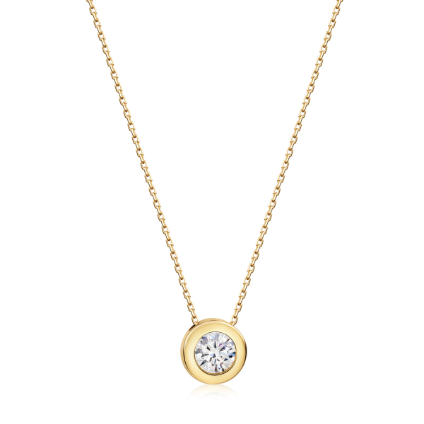 Collier mit Zirkonia Gold 333 - 5mm - Bild 2