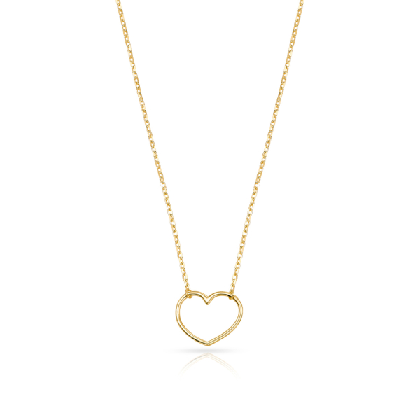 Collier Herz Gold 333 - Herz 12x9,5mm - Ankerkette 43cm - Bild 2