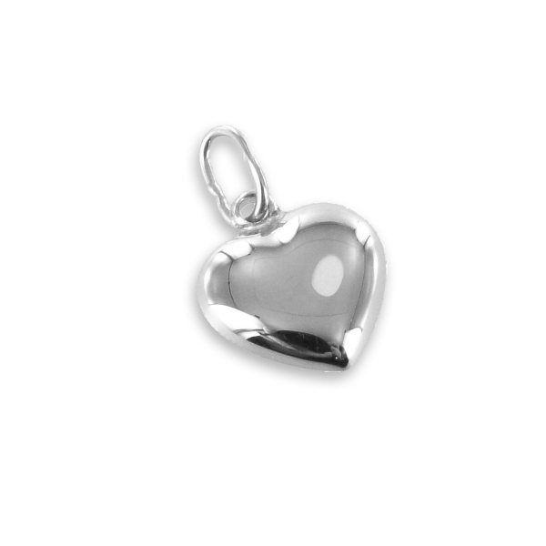 Anhänger Herz Silber 925 - 6,5x6,0mm - Vollplastisch