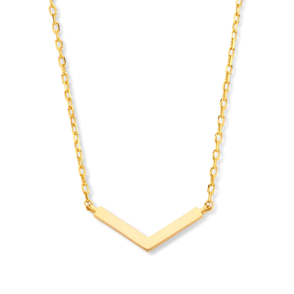 Collier V Gold 585 - 11x4mm
