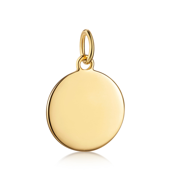 Gravurplatte rund Gold 333 - 14mm