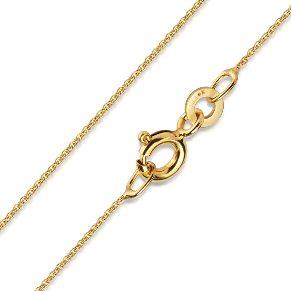 Ankerkette Gold 333 - 0,8mm breit - 45cm mit Zwischenöse - Bild 2