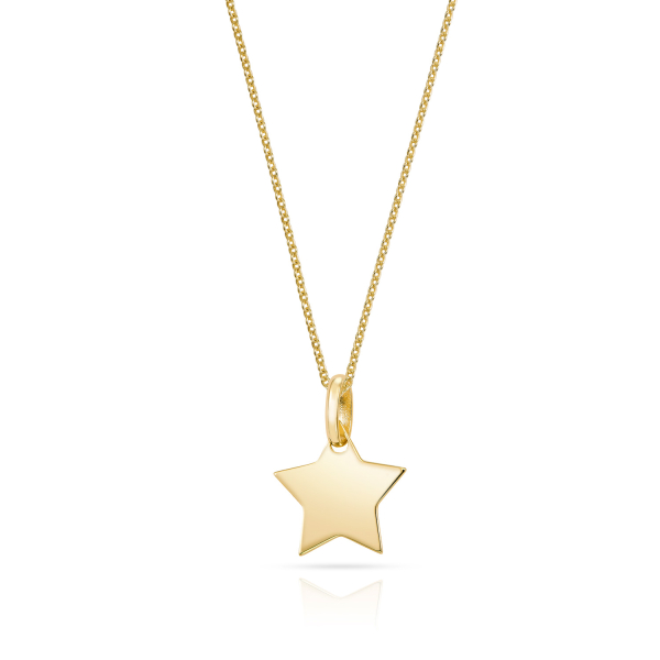Anhänger Stern Gold 333 - Hochglanz - 12x12mm - Bild 2