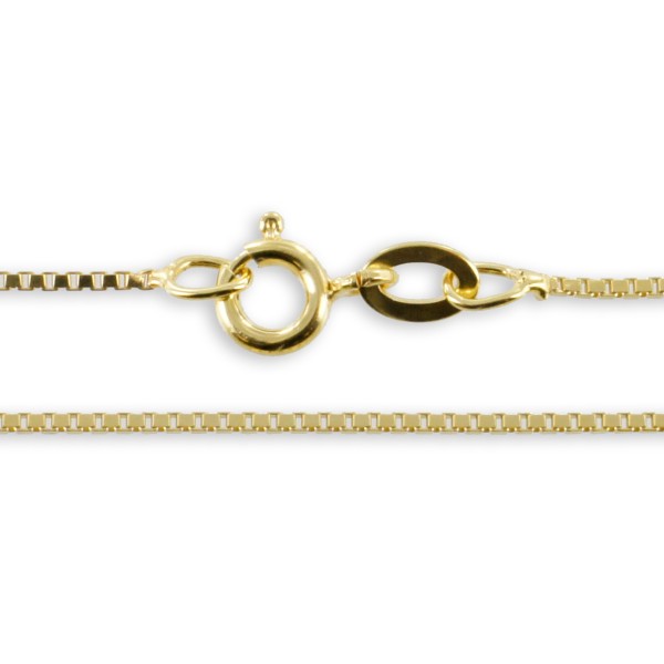 Venezianerkette Goldplattiert - 0,9mm breit