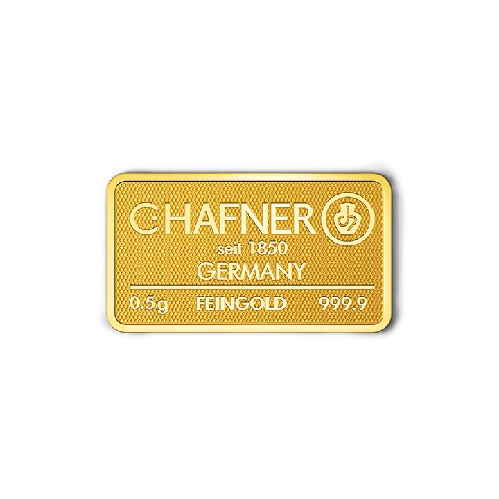 0,5g Goldbarren C.HAFNER - 999,9 Feingold - Anlagegold - Bild 3