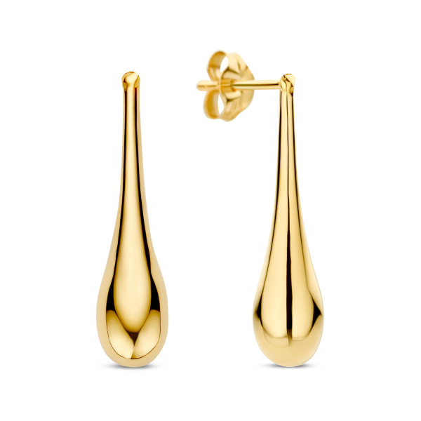 Ohrstecker Drop Gold 585 - Hochglanz - 20,00x5,00mm