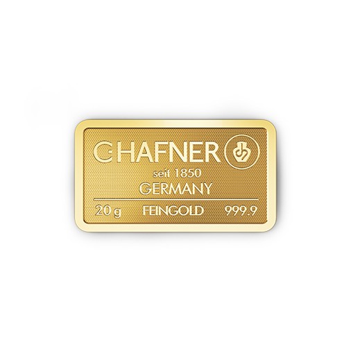 20g Goldbarren C.HAFNER - 999,9 Feingold - Neuware - Bild 2