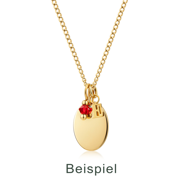 Buchstabenanhänger klein Edelstahl goldfarben (IPG) - Bild 2