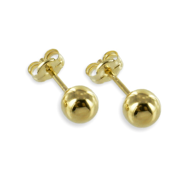 Ohrstecker Kugel Gold 333 - Hochglanz - 7mm