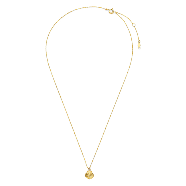 Collier mit Anhänger Muschel Gold 585 - Muschel 8x8mm - Bild 2