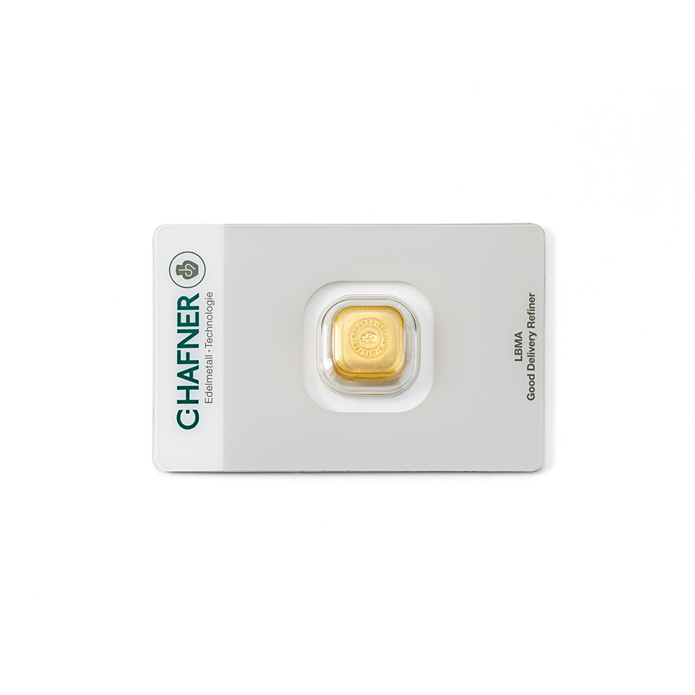 Goldbarren C. Hafner 1 oz - 31,10g Feingold 999,9 - Gussbarren Neuware