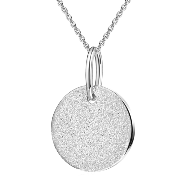 Anhänger Dot Diamant Glitzer Silber 925 - Ø 12mm - Bild 2