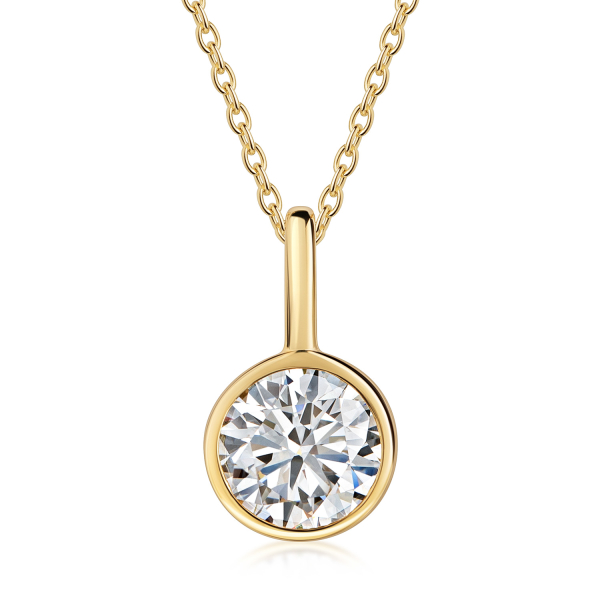 Lovebird Anhänger Lab Grown Brillant Gelbgold 585 - 1,00 ct - Zargenfassung